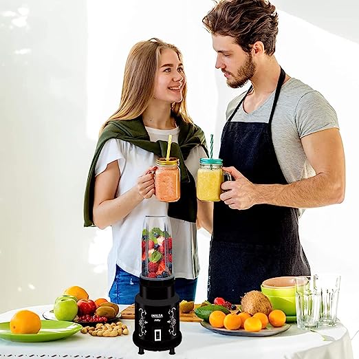 INALSA Nutri Mixer - Jiffy| Grinder & Blender | Powerful 400W Motor | 2 Speed | Unbreakable Blender Jar | Stainless steel | SS Blades | Multipurpose Jar| Made in India | 1 year Warranty | Black INALSA Nutri Mixer - Jiffy| Grinder & Blender | Powerful 400W Motor | 2 Speed | Unbreakable Blender Jar | Stainless steel | SS Blades | Multipurpose Jar| Made in India | 1 year Warranty | Black